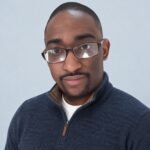 Red Plaid Professional Headshot